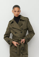 The Finch Trench Coat - City Twill - ATLAS OLIVE