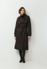 The Finch Trench Coat - City Twill - CACAO NIB BROWN