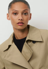 The Esquire Short Trench Coat - City Twill - WICKER TAN