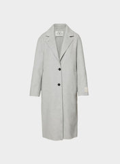 The Only Double-Faced Coat - Luxe (Re)Wool - HEATHER CHROME