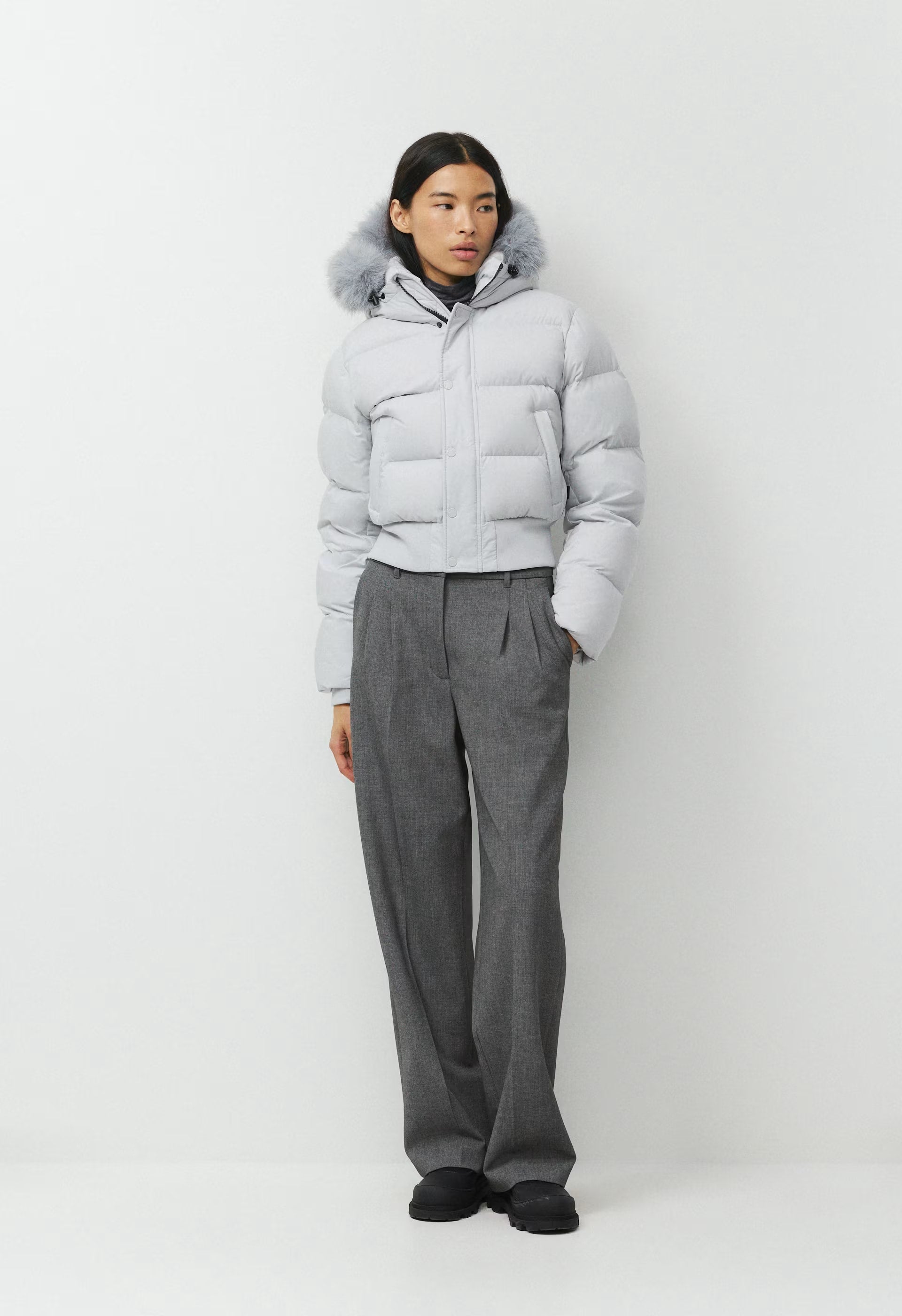 The Super Chalet Puff™ - cliMATTE™ - CHRME GREY/MN DST GREY
