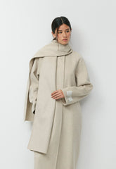 The Embrace Double-Faced Coat - Luxe (Re)Wool - HEATHER MATTE PEARL