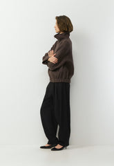 The Alder Double-Faced Coat - Luxe (Re)Wool - SOOT