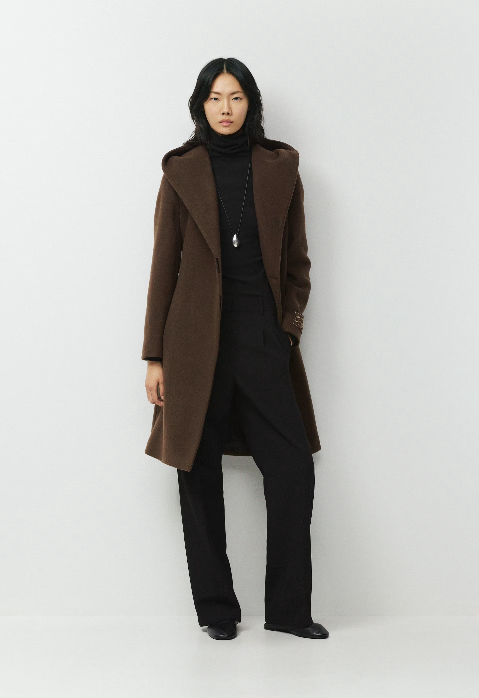 The Emilie Coat - Soft Wool Cashmere - BURNT CEDAR