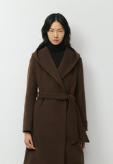 The Emilie Coat - Soft Wool Cashmere - BURNT CEDAR