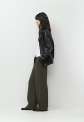 The Effortless Pant™ Lo-Rise - Crepette™ - FLINT GREEN