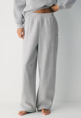Cozy Sweatfleece Boyfriend Barrel Sweatpant - HEATHER CHROME