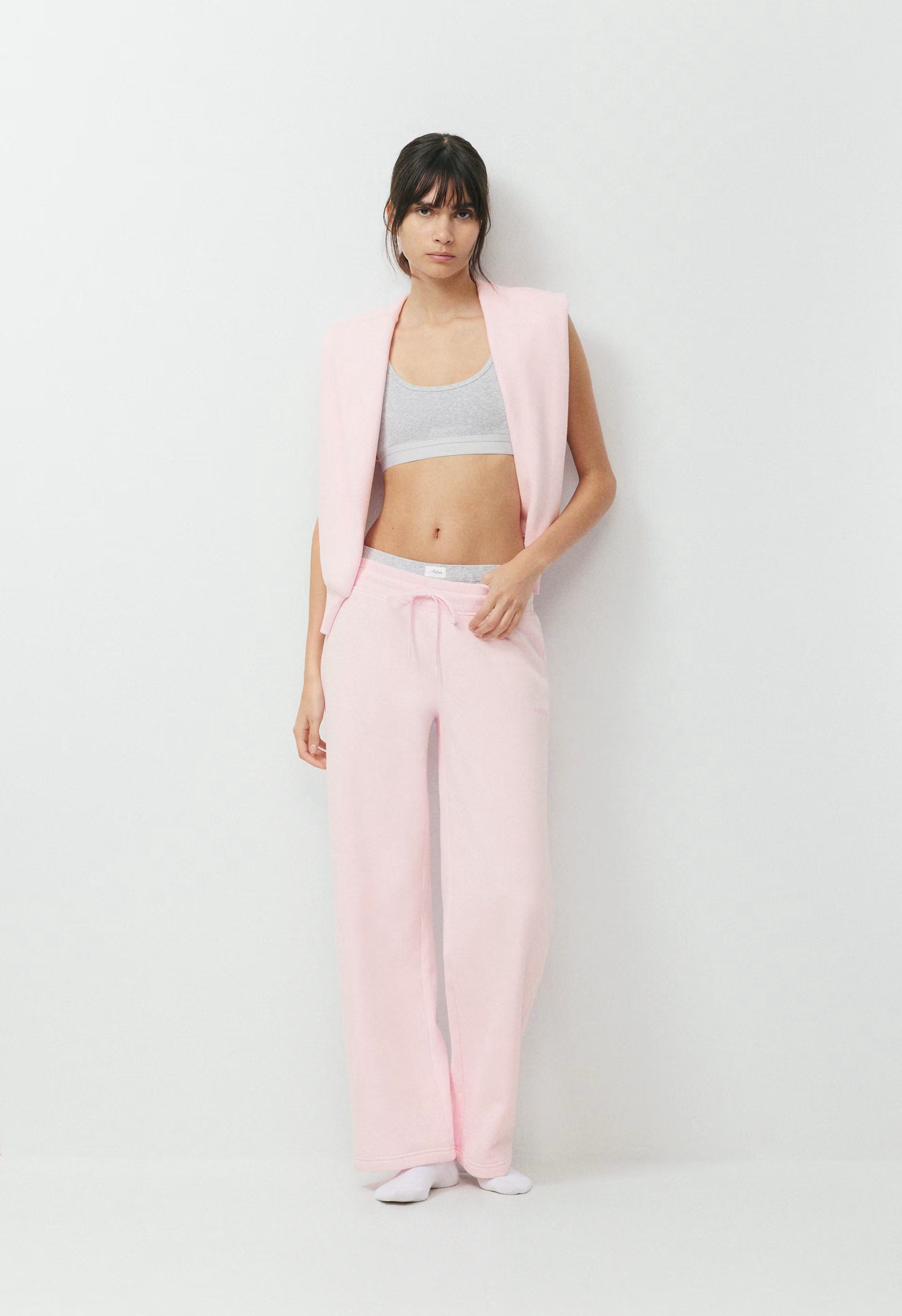 Cozy Sweatfleece Perfect Banded Sweatpant - MAGNOLIA
