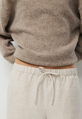The Lodge Pant™ Cropped - CruiseLinen™ - UNDYED ECRU