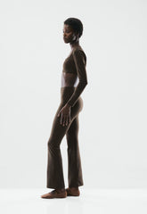 BUTTER Cheeky Infinite Hi Flare 30" Legging - CACAO NIB BROWN