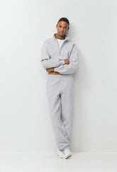 Cozy Sweatfleece Boyfriend Jogger - HEATHER CHROME