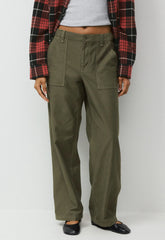 Saddle Pant - LIVED-IN DARK OLIVE