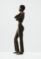 Butter Cheeky Hi-Rise Bootcut 32" Legging - CACAO NIB BROWN