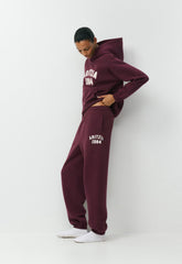 Cozy Sweatfleece Mega Jogger - GALA PLUM/ LT BIRCH