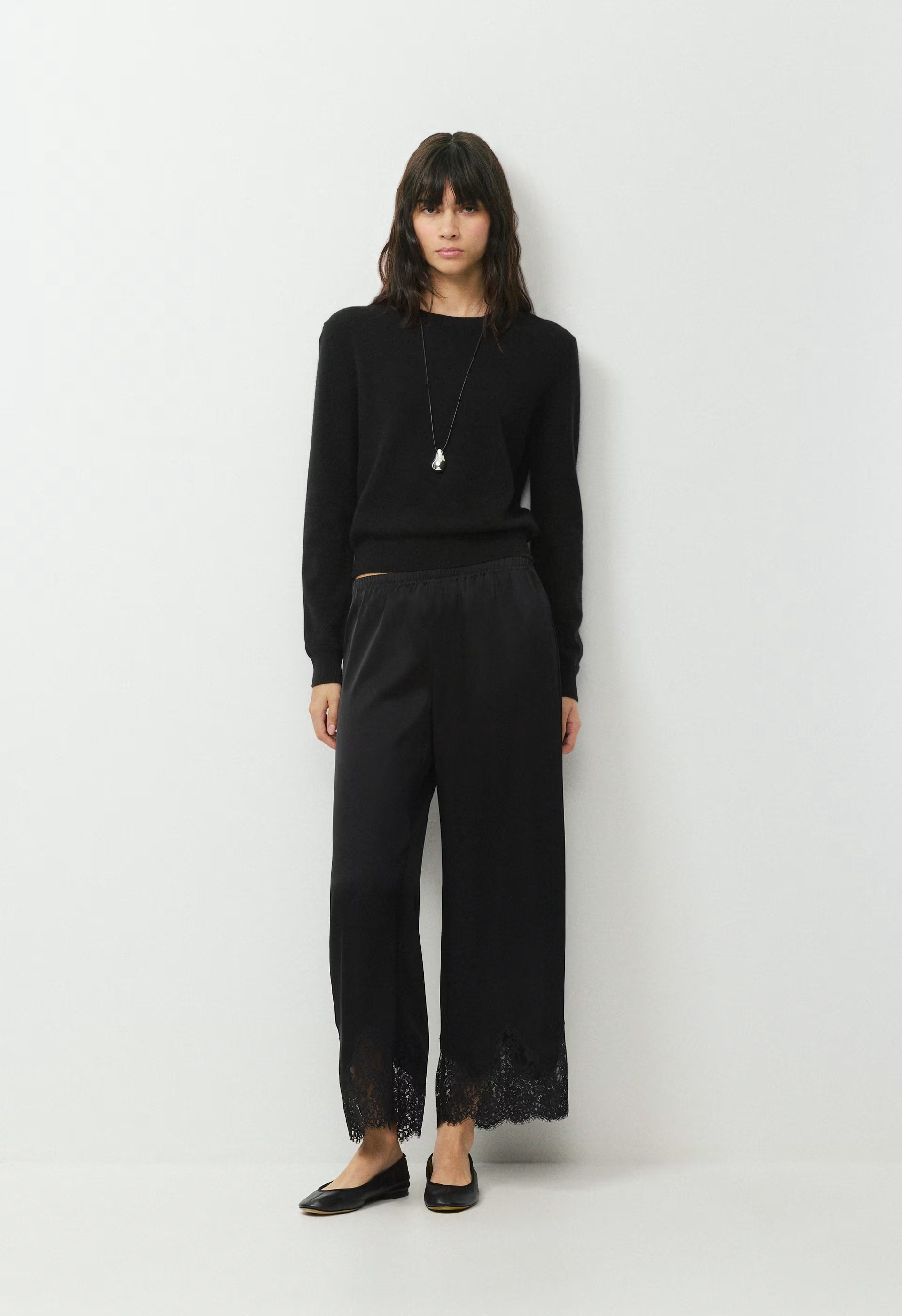 Archway Satin Pant - BLACK/BLACK