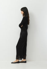 Archway Satin Pant - BLACK/BLACK
