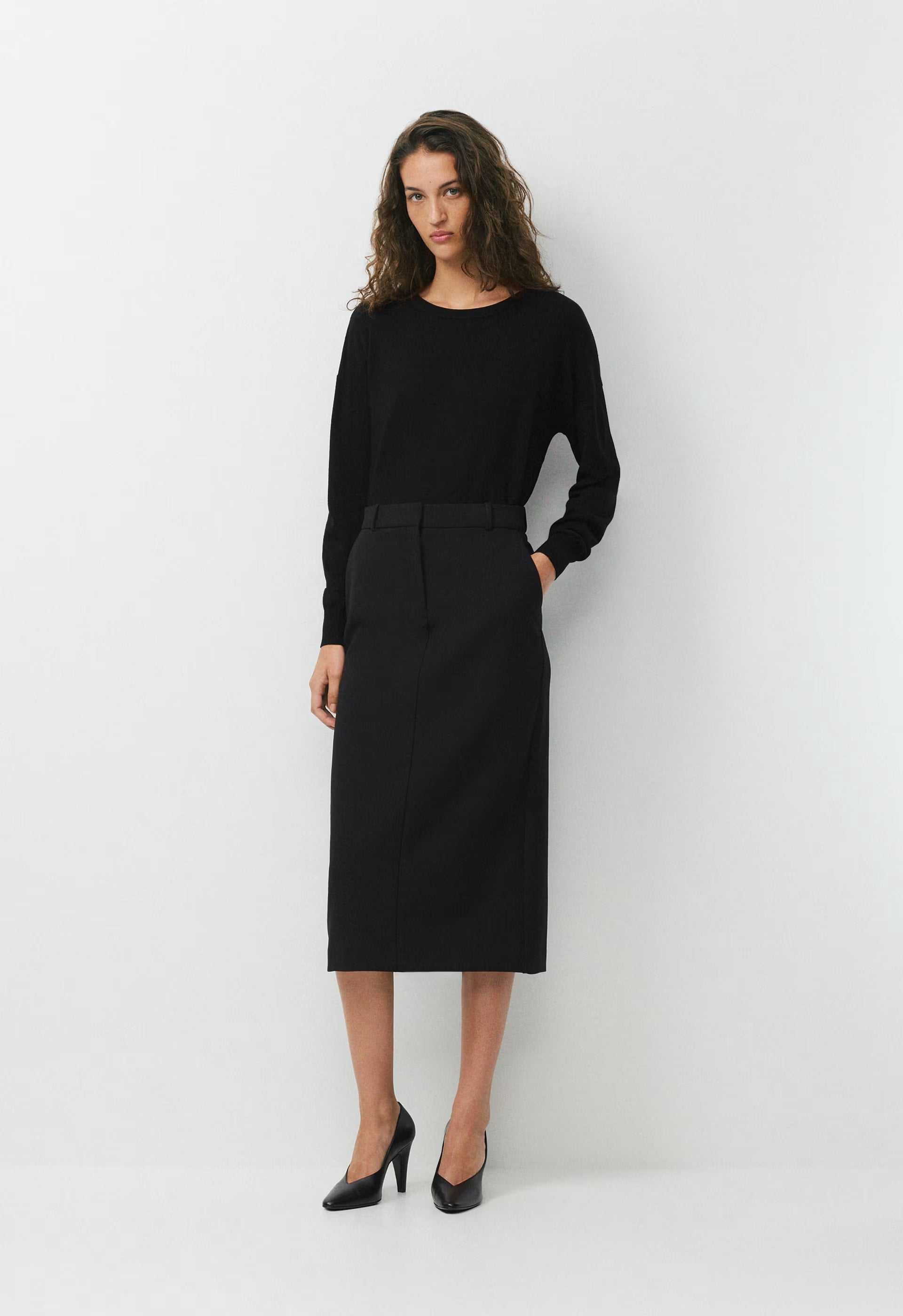 Chisel Maxi Skirt - Eversential™ - BLACK