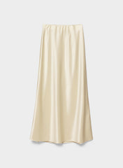 Capture Satin Skirt - SEASIDE CREAM