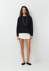 Jewel Linen Skort - LIGHT BIRCH