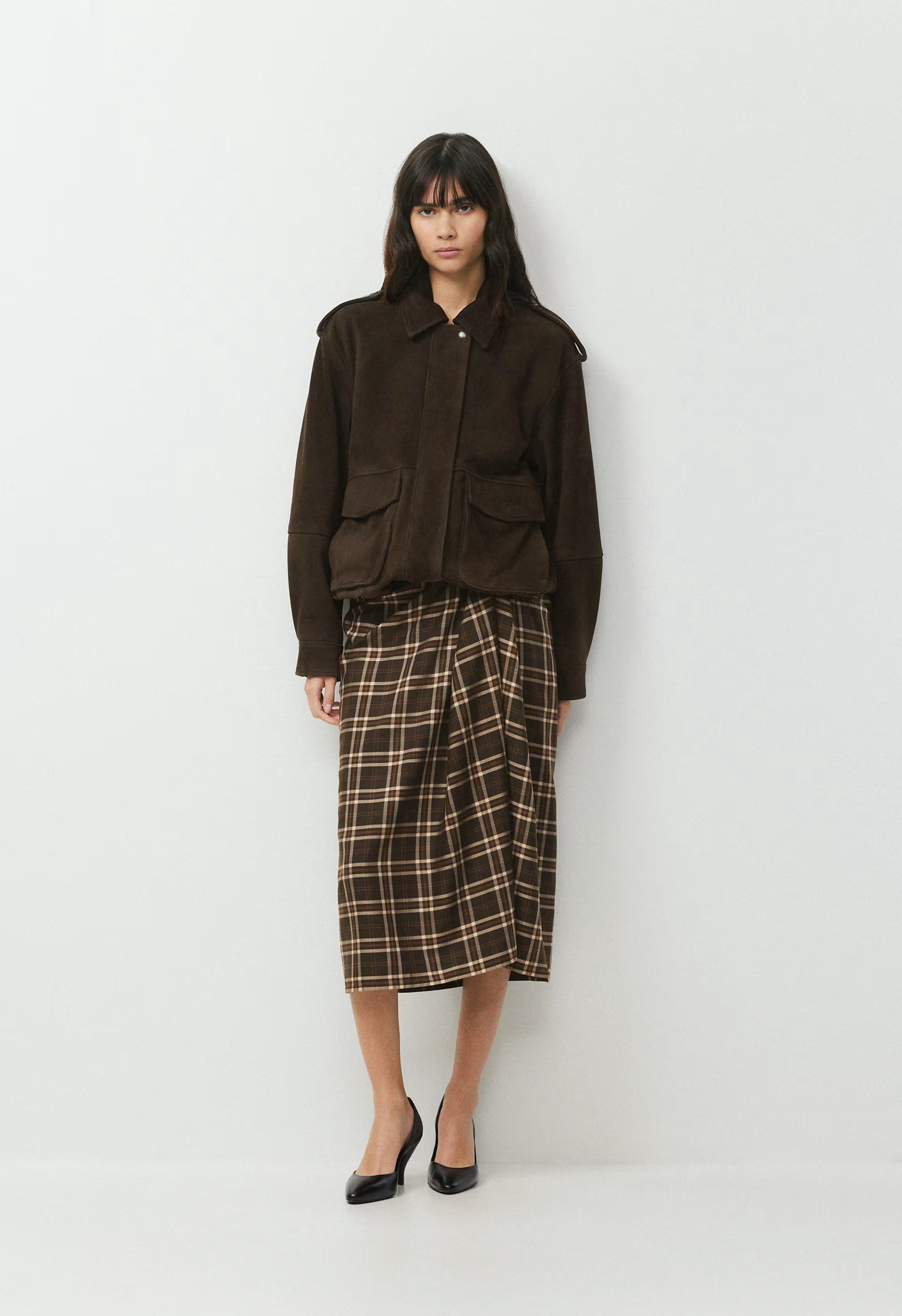 Embark Skirt - CACAO NIB BRWN/MRCN BG
