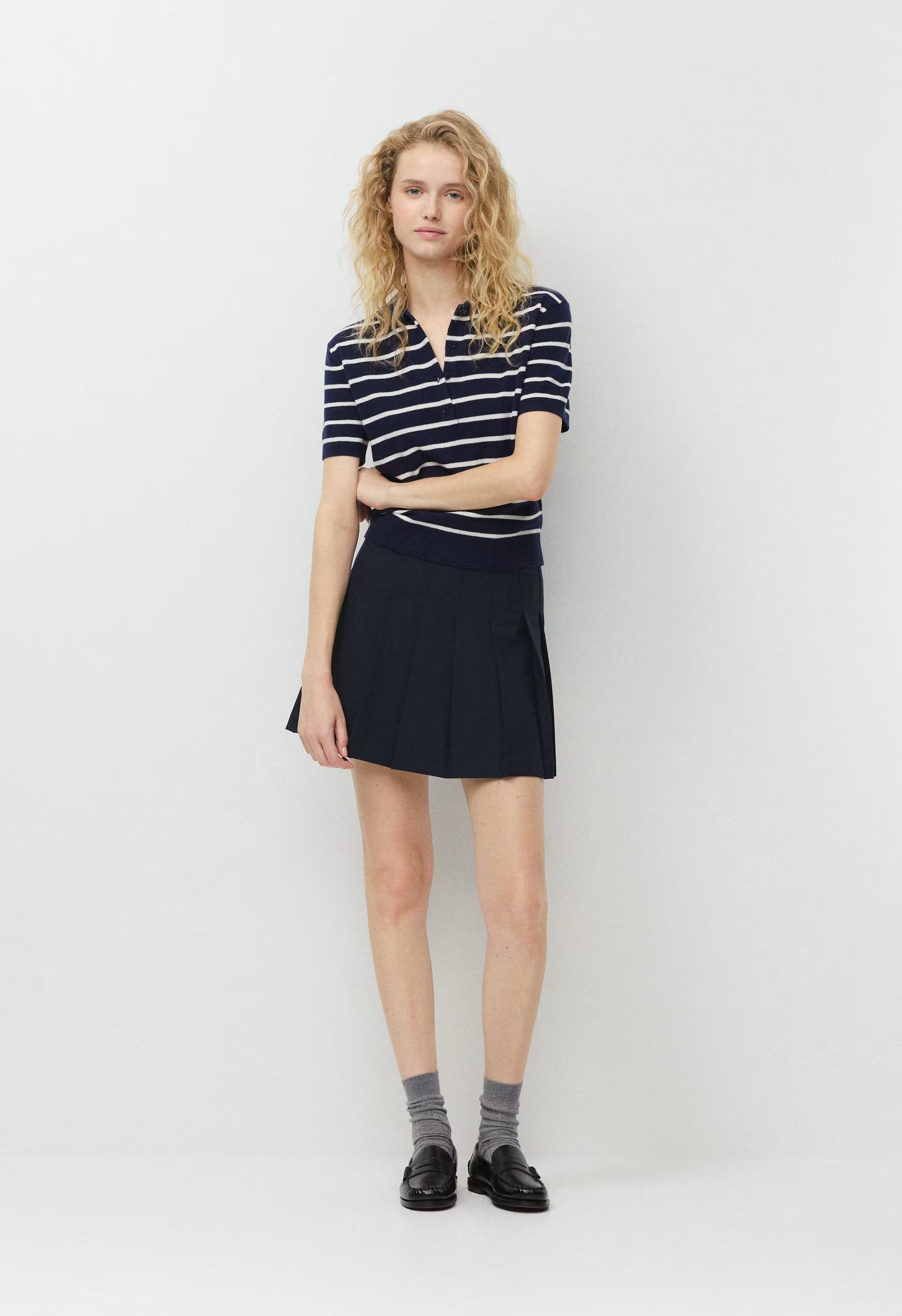 Olive Micro Skirt - ADMIRAL NAVY