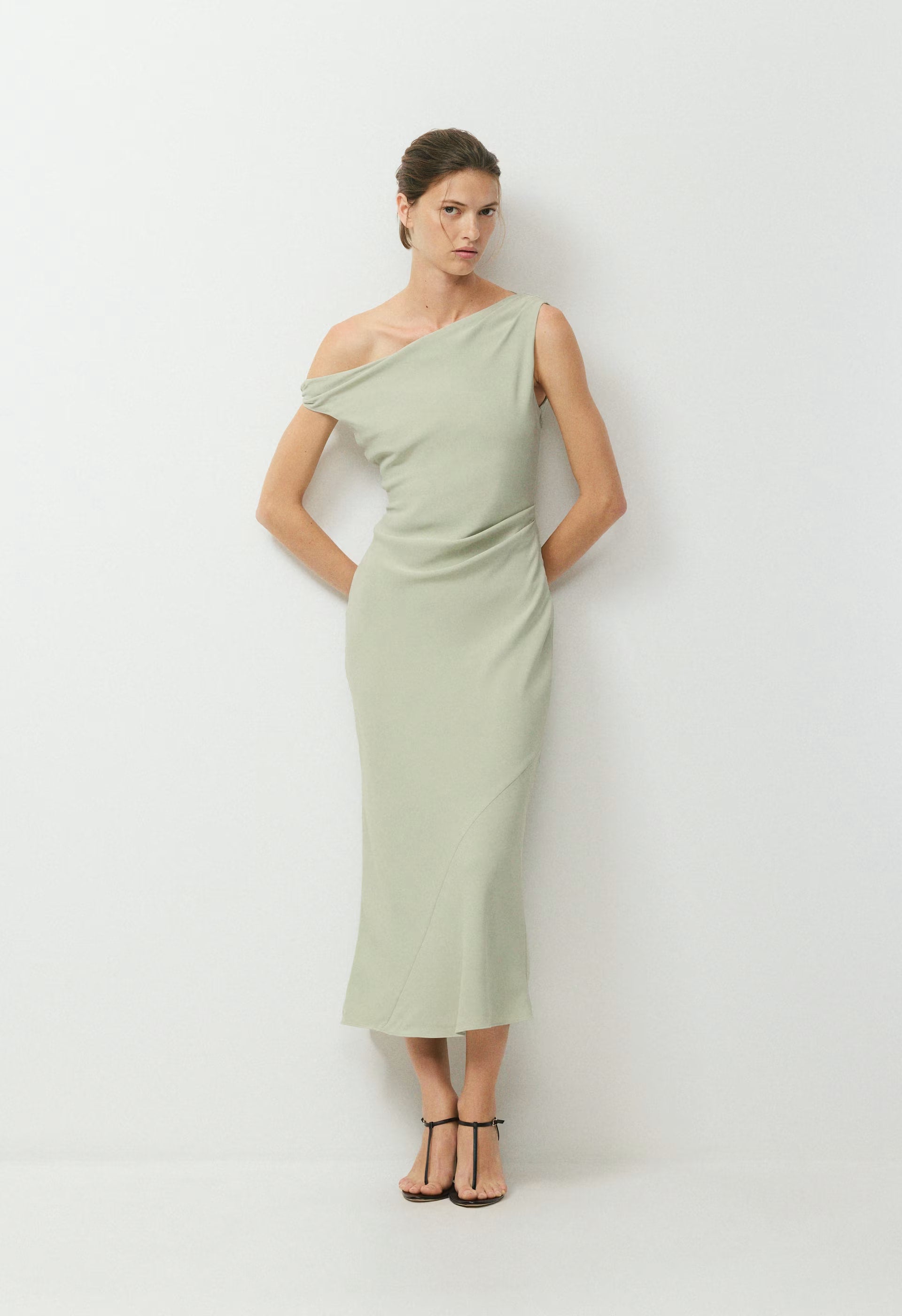 Klea Dress - SILVER SAGE GREEN