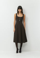 Leiden Dress - Crepette™ - CACAO NIB BROWN