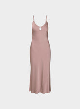 Duskfall Satin Dress - DUSTY MAUVE