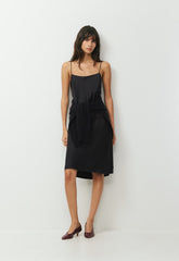 Fresca Satin Cami Dress - BLACK
