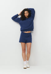 Cozy Sweatfleece Perfect Hi-Rise Mini Short - BYRON BLUE