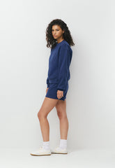 Cozy Sweatfleece Perfect Hi-Rise Mini Short - BYRON BLUE