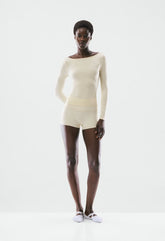 BUTTER Cheeky Hi-Rise 3" Short - SEASIDE CREAM