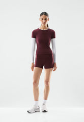 BUTTER Cheeky Hi-Rise 3" Short - GALA PLUM