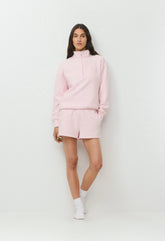 Cozy Sweatfleece Mega Hi-Rise Mini Short - MAGNOLIA