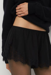 Liana Silk Short - BLACK/BLACK