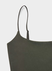 Original Contour Float Cami Bodysuit - FLINT GREEN