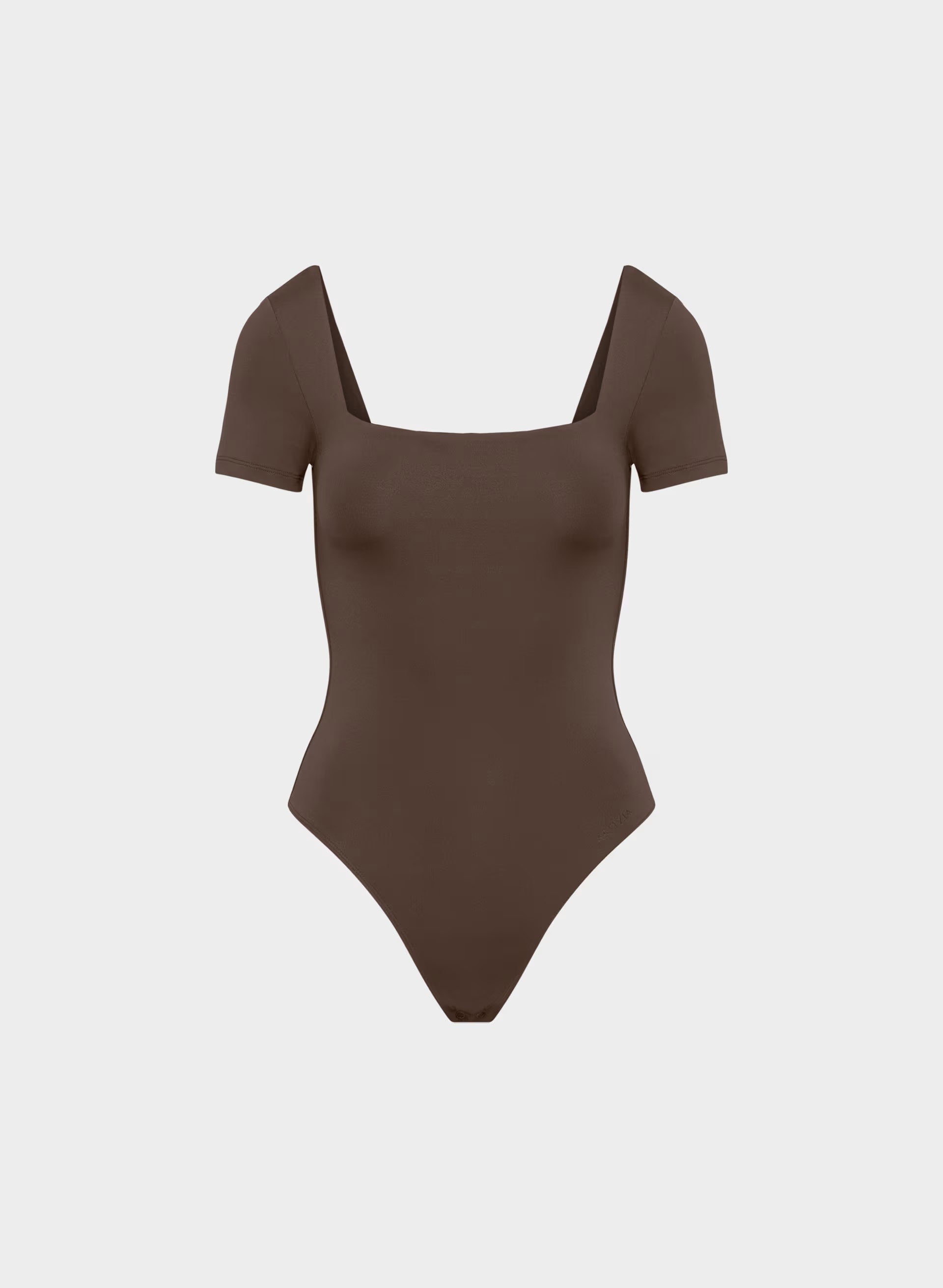 Original Contour Manner Squareneck Bodysuit - RICH MOCHA BROWN