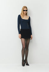 Original Contour Headway Squareneck Bodysuit - ADMIRAL