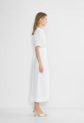 Eleta Linen Maxi Dress - WHITE