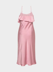 Cannelle Satin Dress - TART PINK