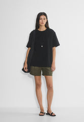 The Effortless Short™ Mid-Thigh - CruiseLinen™ - DARK OLIVE