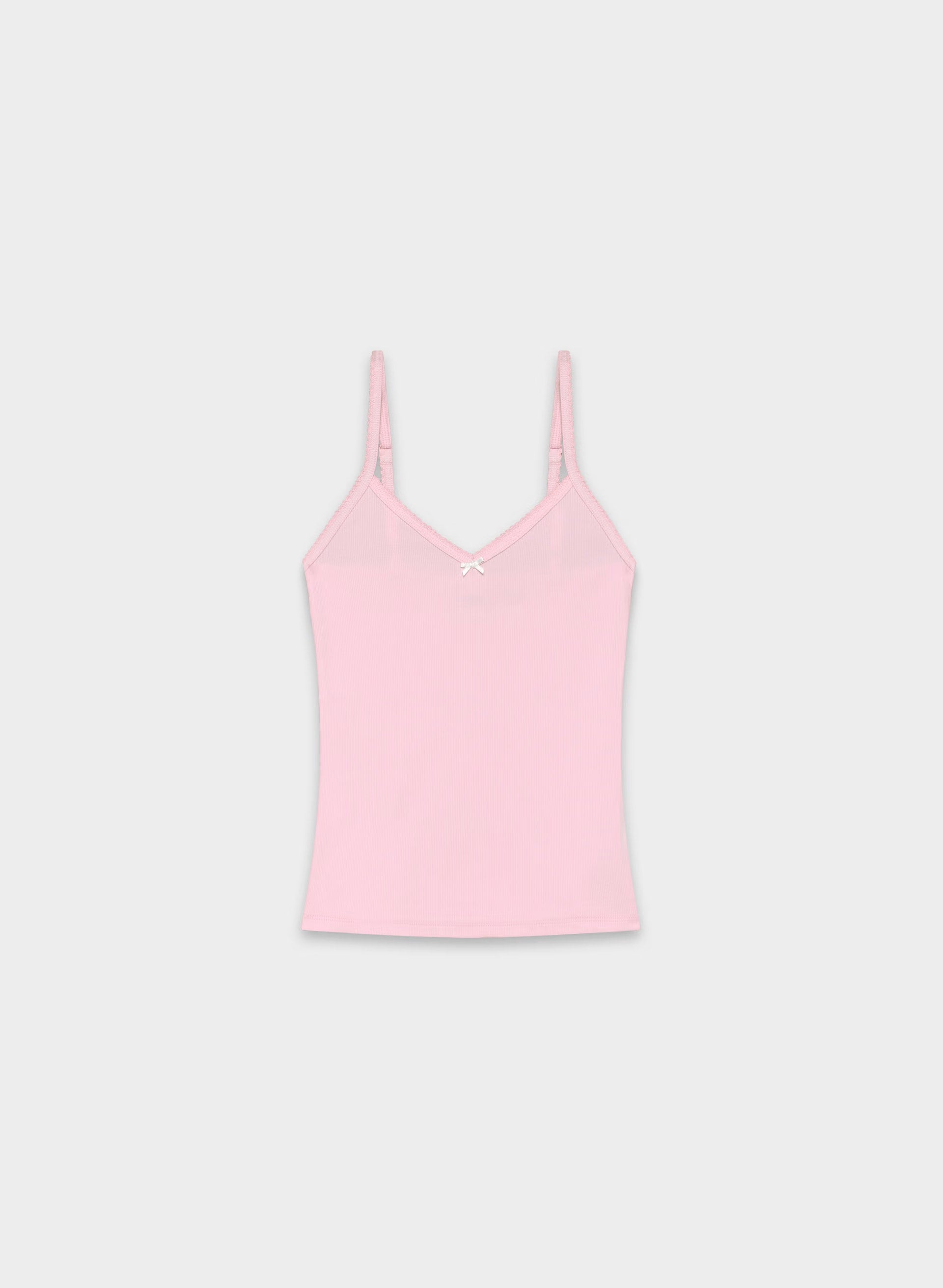 HomeStretch™ Rib Minded Cami Tank - MILKSHAKE PINK