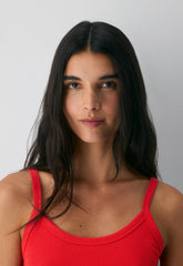 HomeStretch™ Rib Spectrum Cami Tank - CHERRYBOMB RED