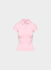 Original Contour Flyer Polo T-Shirt - MILKSHAKE PINK