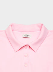 Original Contour Flyer Polo T-Shirt - MILKSHAKE PINK
