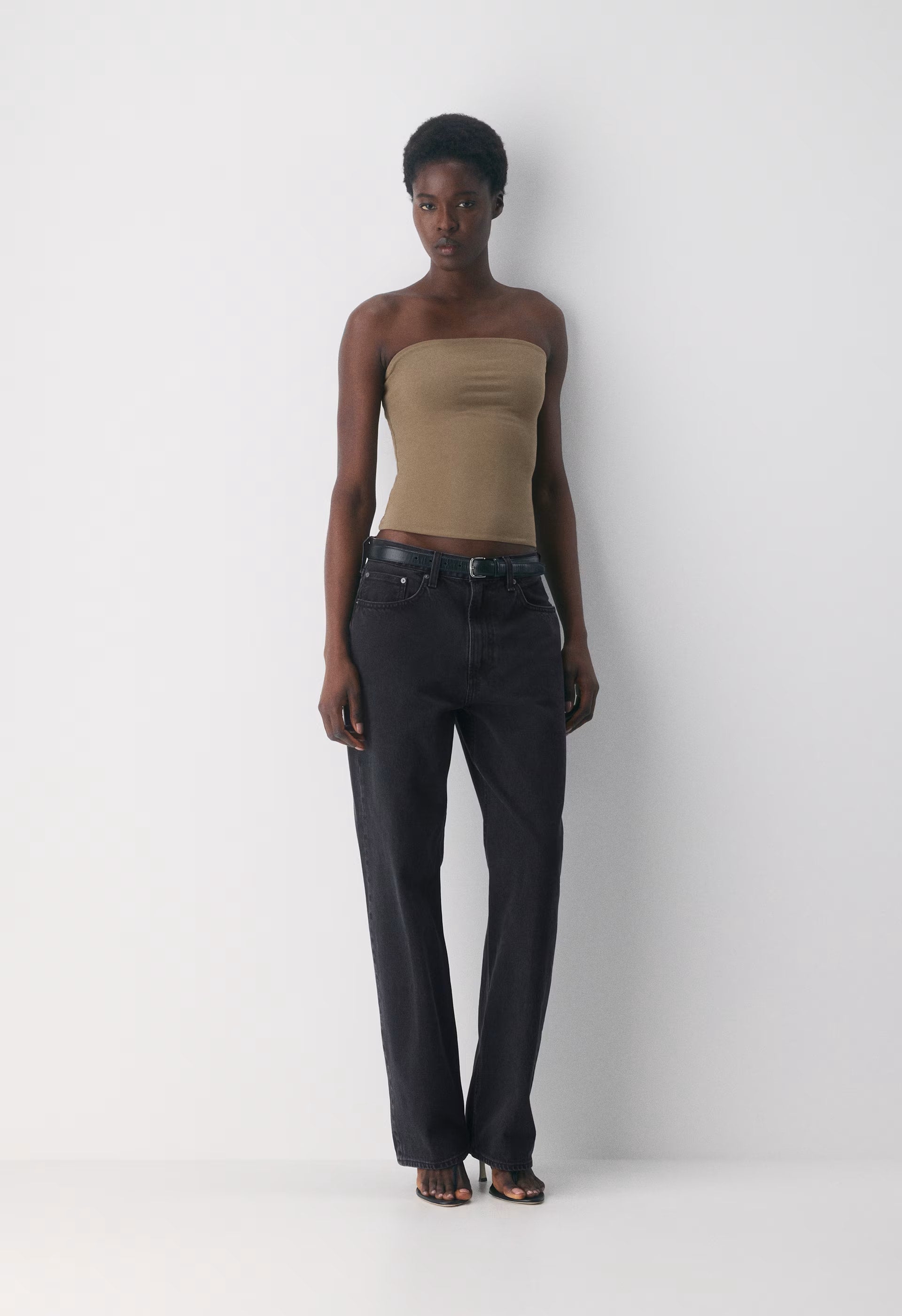 Casual Contour Hi-Hip Tube Top - FOLIO TAUPE