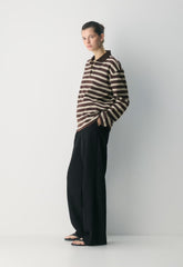 InterLock Cotton Eton Longsleeve - RCHMCHBRWN /LEMONADE