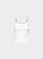 Original Contour Swoop Cami Tank - BRGHT WHT/ MTRPLS TP