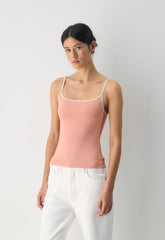 Original Contour Swoop Cami Tank - KLN PNK/MTRPLS TAUPE