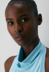 Smooth Matter™ Tower Halter Top - PANORAMA BLUE